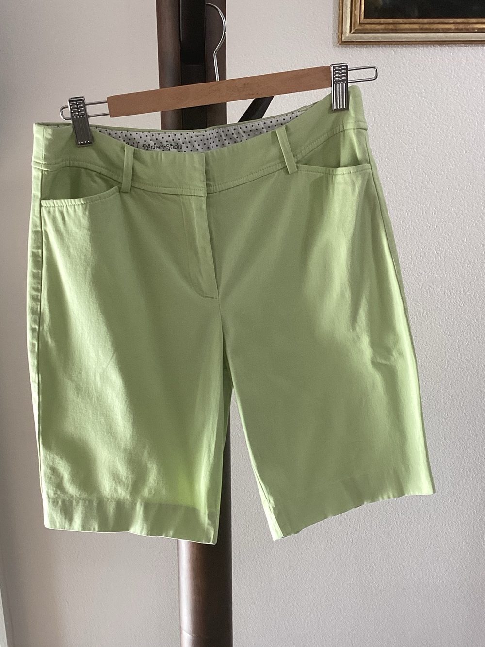 Talbots Green "The Perfect Short" Chino Bermuda Shorts - Size 6P
